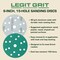 Legit Grit 6 inch Sand paper Disc, 15-Hole, 80 Grit, 150PK LG6-1580-150 - alternate 3